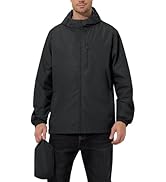 UIQUR Men's Cycling Jacket Rain Jacket Waterproof Windbreaker Raincoat Running Hiking Gear Hood L...