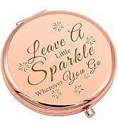 Inspirational Quotes for Women Sparkle Compact Makeup Mirror Encouragement Gift Cheep Up Gifts fo...