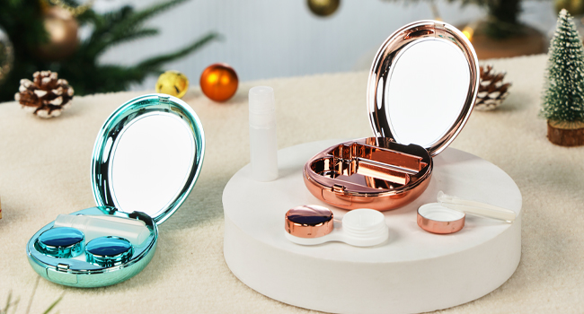 Oval Shape Contact Lens Case