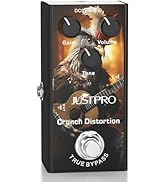 JUSTPRO Distortion Guitar Pedal, Crunch Distortion Electric Guitar Effect Pedal Single Type DC 9V...