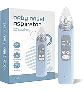 X-Bosak Baby Nasal Aspirator, Electric Nose Sucker with 5 Levels Suction, Soothing Light & Nurser...