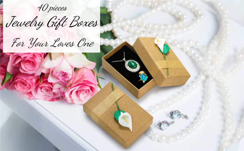 ZAVOOS 40 Pieces Jewelry Gift Boxes