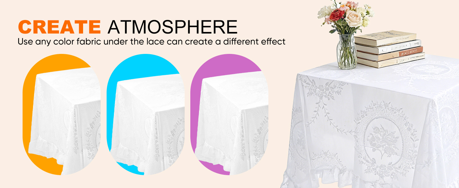 White lace Tablecloth