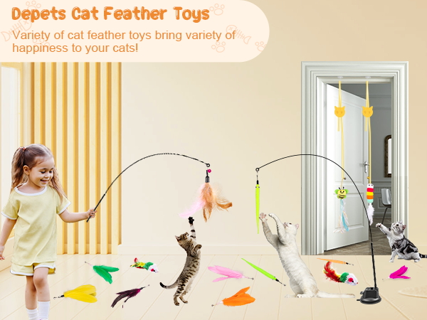 interactive cat toys , cat toy wand, cat feather toy, door hanging cat toy, cat mouse toy