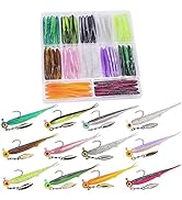 Crappie-Baits- Plastics-Jig-Heads-Kit-Shad-Minnow-Fishing-Lures-for Crappie-Panfish-Bluegill-40 &...