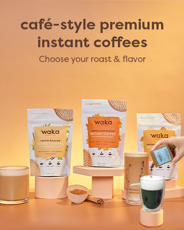 Cafe-style premium instant coffees