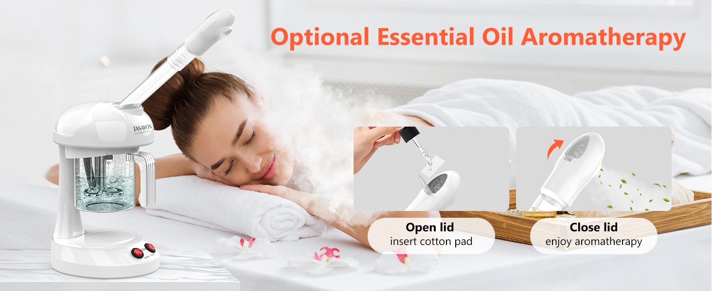 Ozone Facial Steamer - TASALON Face Steamer for Facial, Facial Steamer with Removable Water Cup,