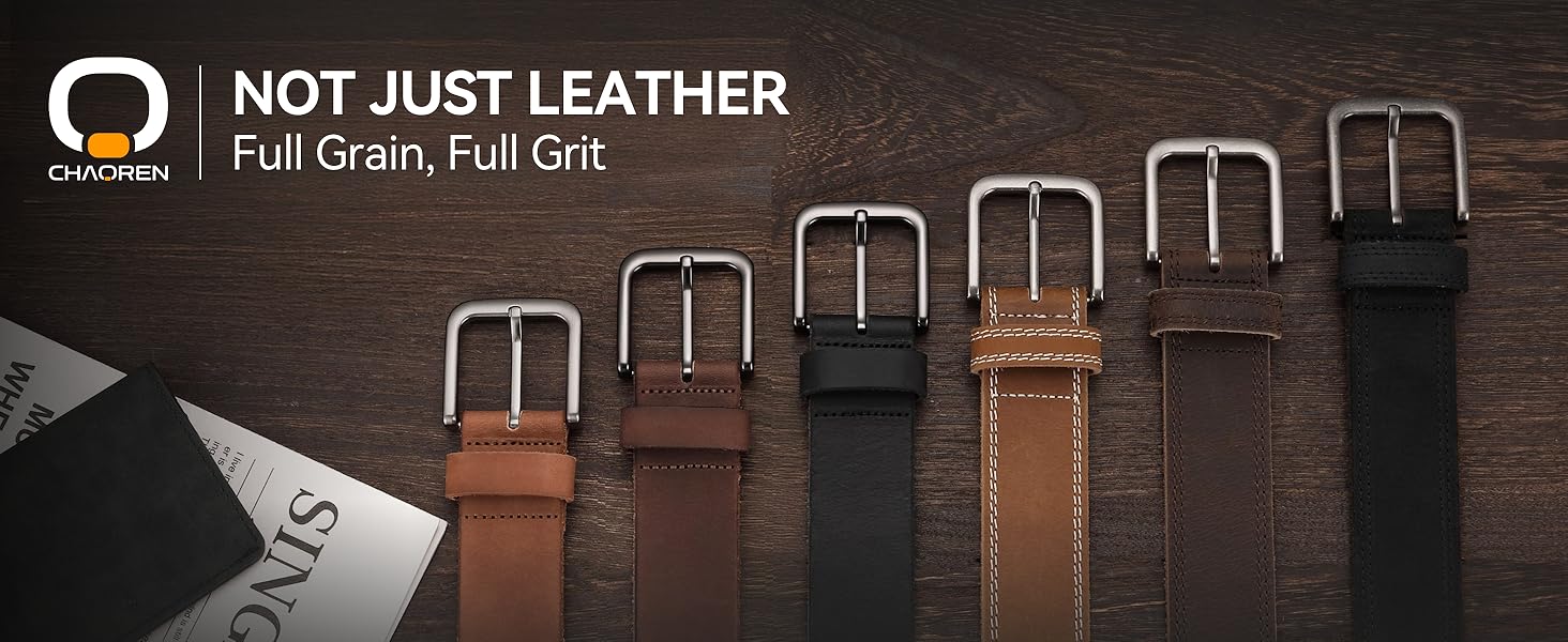 mens belt full grain leather real genuine leather gift present brithday father him son