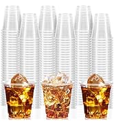 GGOLDMER 300 Pack 2oz Plastic Shot Glasses - Disposable Shot Glasses Mini Shot Cups for Wedding, ...