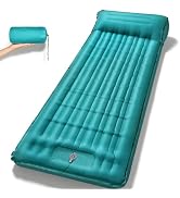 Oramoose Camping Sleeping Pad, 4.7 Inch Thick Inflatable Sleeping Mat with 8 Inch Pillow, Built-i...