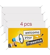 4 Pcs Sublimation Banner blank banners to decorate vinyl,2x4 Ft Polyester Oxford Cloth Blank Bann...