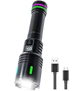 Tokeyla Led Flashlight Rechargeable USB C,Super Bright Flash Light Waterproof Handheld Flashlight...