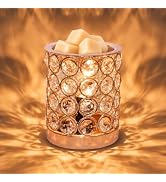Crystal Wax Melt Warmer Candle Wax Warmer for Scented Wax 2 in 1 Wax Melts Fragrance Warmer Wax C...