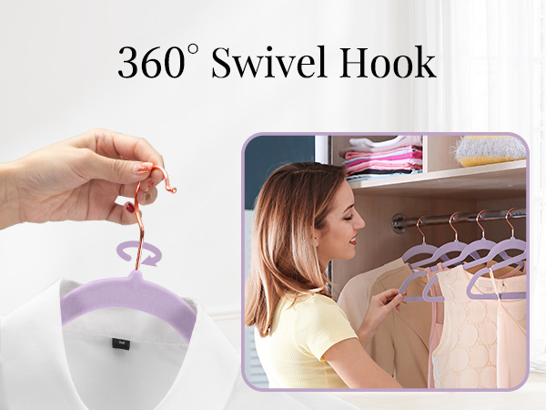 purple hangers velvet