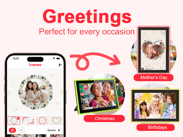 FRAMEO 10.1 Inch Smart WiFi Digital Photo Frame Digital Picture Frame
