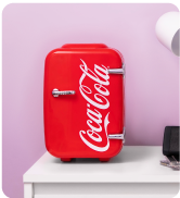 Cooluli Skincare Mini Fridge for Bedroom - Car, Office Desk & Dorm Room - Portable 4L/6 Can Elect...