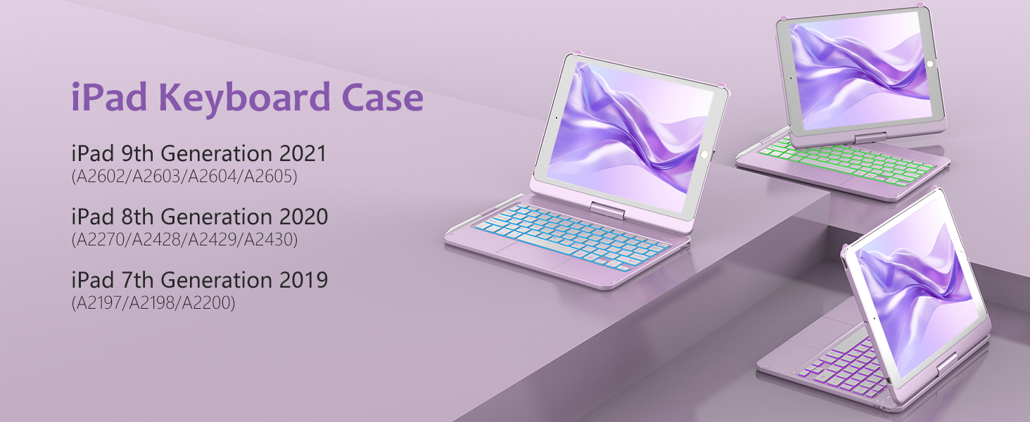 Keyboard Case for iPad 9th/8th/7th Generation