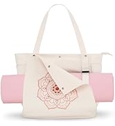 Gonex Yoga Mat Bag, Yoga Gym Bag Tote Bag with Multi Pockets For Women Men, Canvas Yoga Mat Carri...