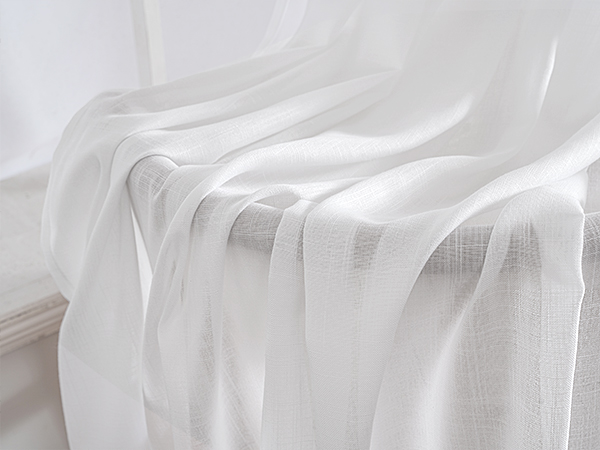 white curtains