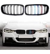 Zealhot F30 Grill - Front Kidney Grille Black Grill for 2012-2018 BMW 3 Series F30 F31 320i 328i ...