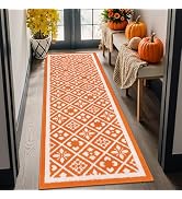 Ileading Fall Runner Rugs for Hallways 2x6ft Non Slip Kitchen Floor Mats with Rubber Backing Abso...