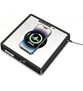 NOLYTH External CD Drive for Laptop: Portable USB C DVD Player with 15W Wireless Charger - Optica...