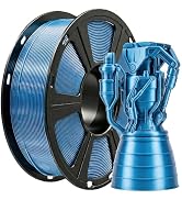 TEQStone Metallic PETG Filament 1.75mm, 3D Printer Filament with Stunning Metal Luster, +/- 0.02m...