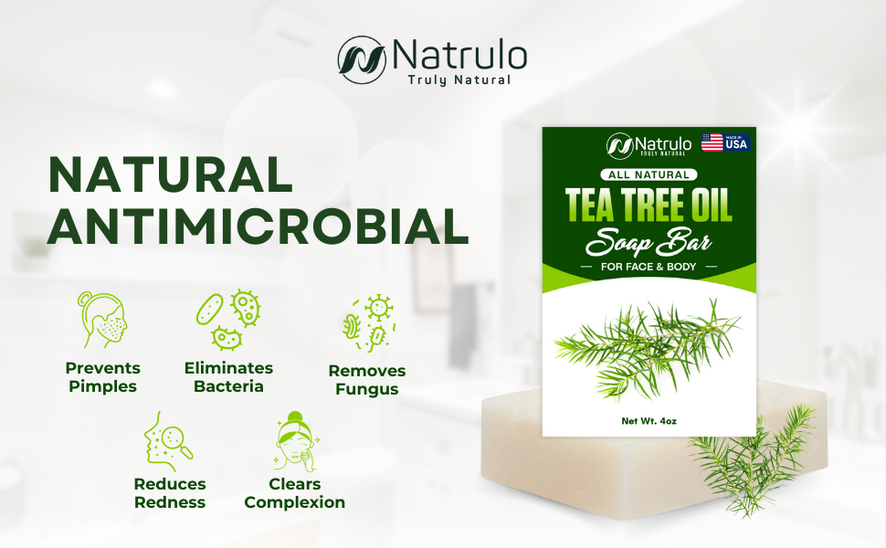 tea tree oil face body soap bar facial cleanser face wash cleanse skin soothe skin wash skincare