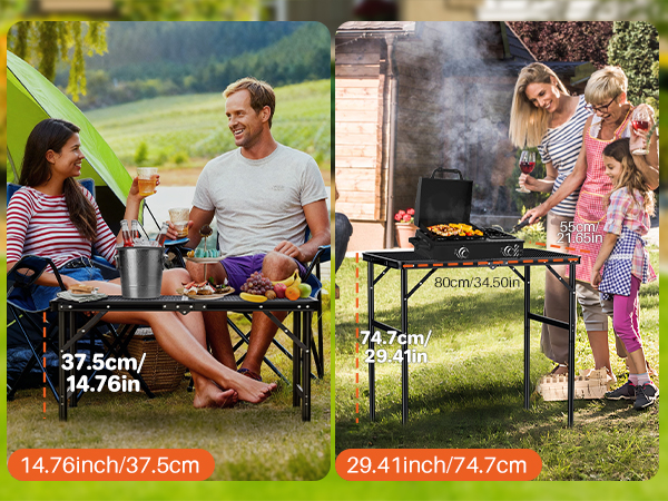 camp tables portable foldable