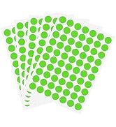 PARLAIM 1050 PCS 3/4 Inch Round Color-Code Dot Stickers,Color Coded Stickers Label Circle Sticker...