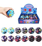 YVBBHE 12 PCS Large Bouncy Ball, Colorful Big Super Bounce Toy,Extreme High Bouncing Balls for Ki...