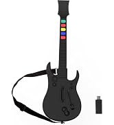 NBCP Guitar Hero Controller PC,Wireless PS3 Guitar Hero Guitar with Dongle for Clone Hero,Guitar ...