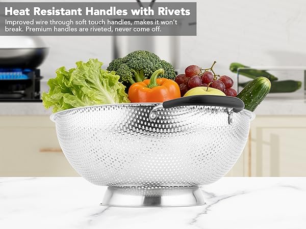 Heat Resistant Handles with Rivets