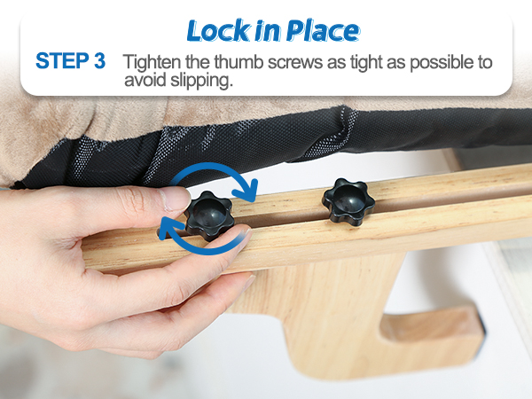 lock in place
