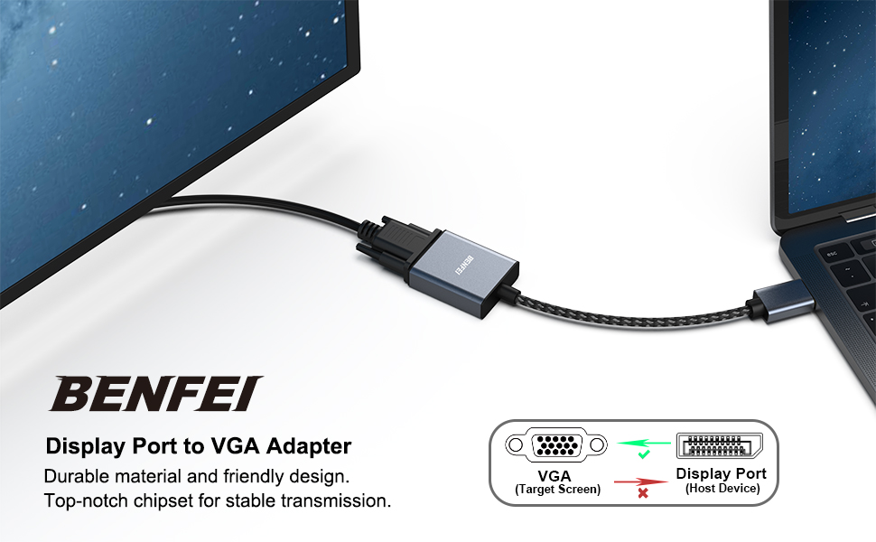 displayport to vga adapter