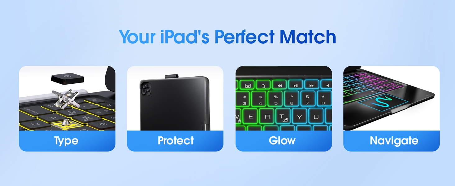 iPad a16 case with keyboard iPad 10th generation case with keyboard ipad air 11 inch keyboard