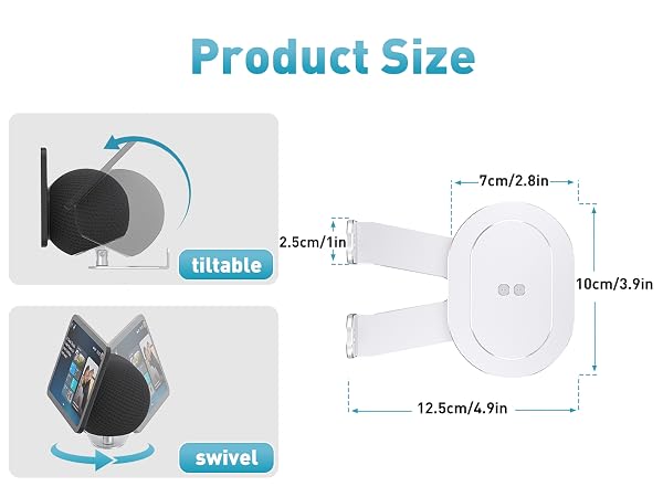 W11-3 Silver Echo show 8 & 11 wall mount-3