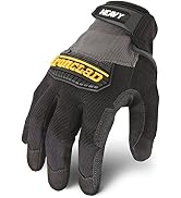 Ironclad Heavy Utility Work Gloves HUG, High Abrasion Resistance, Performance Fit, Durable, Machi...