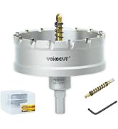 3-1/2 Inch Carbide Hole Saw, Hole Cutter Carbide Tipped with Pilot Drill Bit, TCT Hole Saws for S...