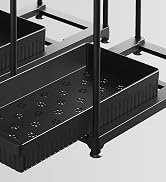 2 pack black under sink organizer