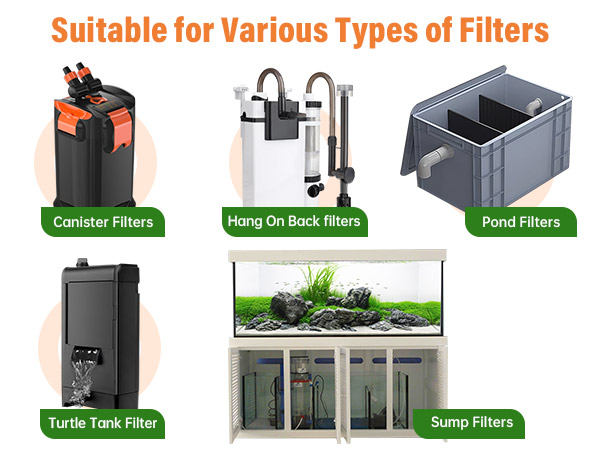hygger Aquarium Carbon Filter Media Premium Activated Carbon for Fish Tank Filter