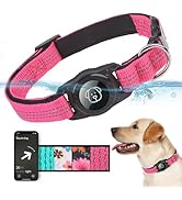 BINGPET AirTag Dog Collar,IP68 Waterproof Airtag Holder,Ultra-Durable Reflective Dog Collar with ...