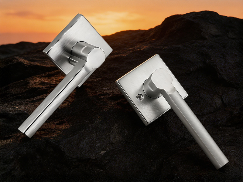 Nickel Passage Door Handle