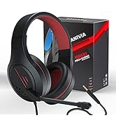 Gaming Headset Noise Cancelling Headphones with Microphone Kids and Adults 50mm Neodymium Drivers...
