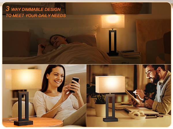 nightstand lamps set of 2