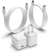imuto USB C Mini Charger, 2-Pack 30W PPS PD Charger Type C Travel Comapct Charger Super Fast Char...