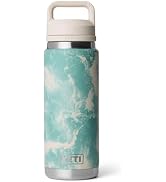 YETI Rambler 26 oz Bottle, Leakproof, Vacuum Insulated, Stainless Steel with Chug Cap, Sea View