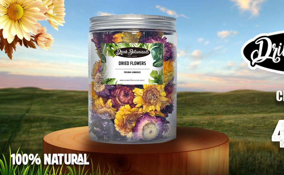 Dried Edible Flowers | 100% Natural & Edible | Chrysanthemum Dried Flowers |