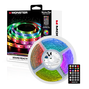 Monster 16.5ft Music Sync and Multi-Color Color Flow LED Light Strip