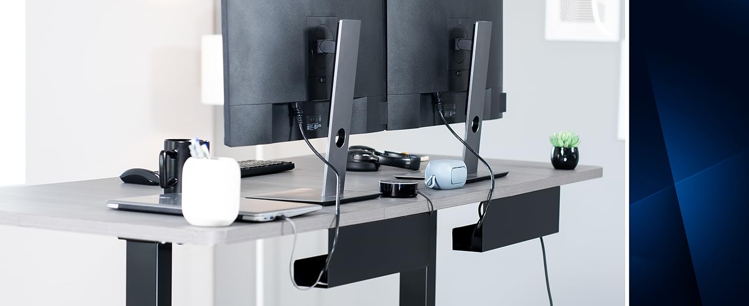 under desk cable management trays